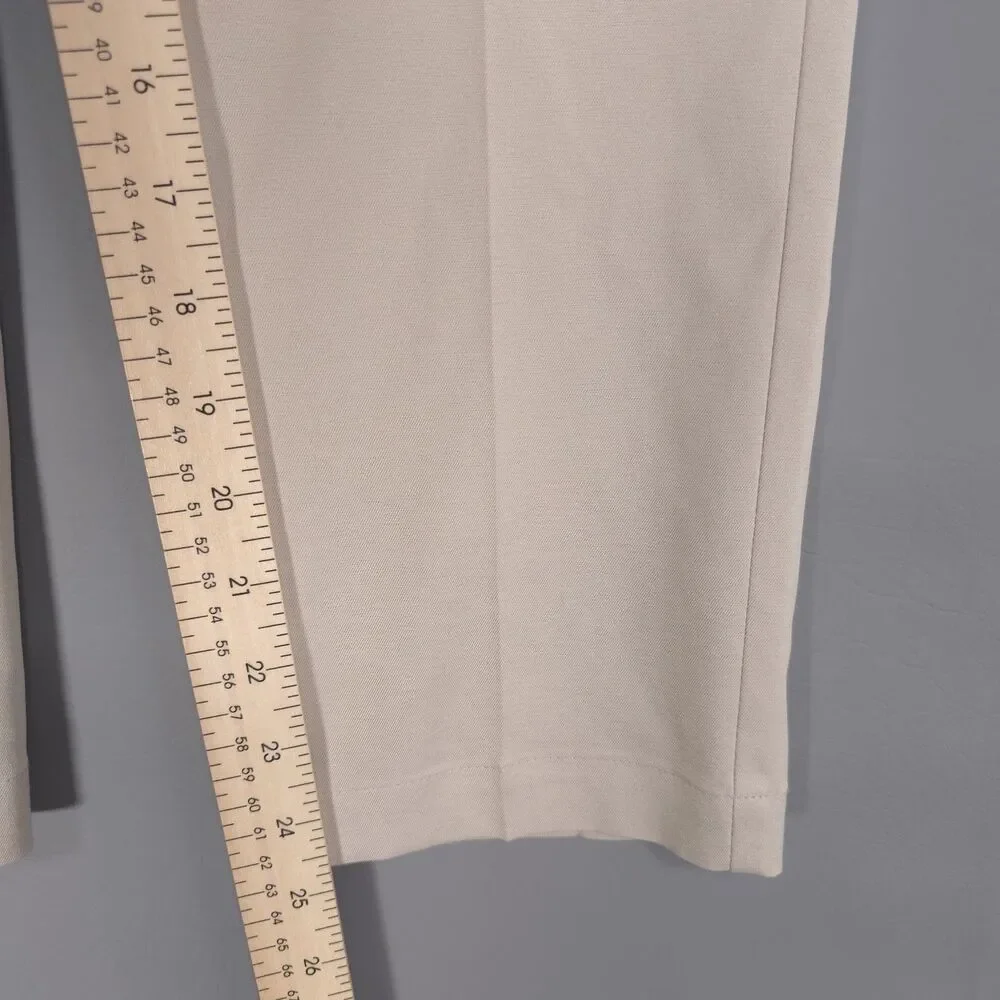 PGA TOUR Kids Boys Pants 10-12 Golf Beige Flats Front‎ Stretch Chino Casual